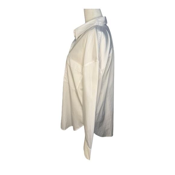 NEW Madewell Women’s’s XL Eyelet White Relaxed Button-Up‎ Shirt NWT - Picture 4 of 9